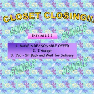 EVERYTHING IN CLOSET!!!
